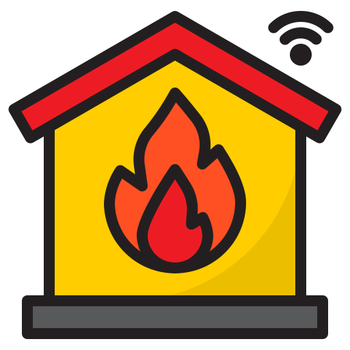 alarma de incendios icono gratis