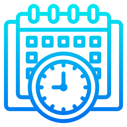 gestión del tiempo icono gratis