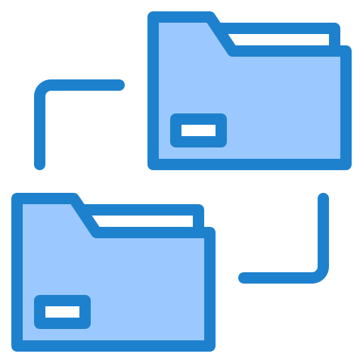 Folder srip Blue icon