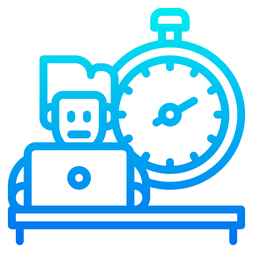 gestión del tiempo icono gratis