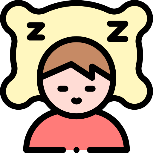 Sleep Detailed Rounded Lineal color icon