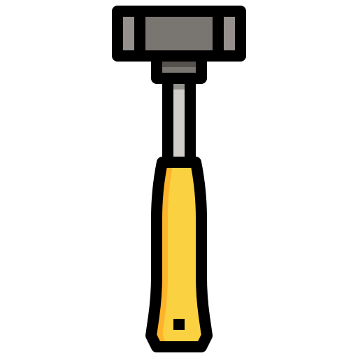 Hammer Generic Outline Color icon