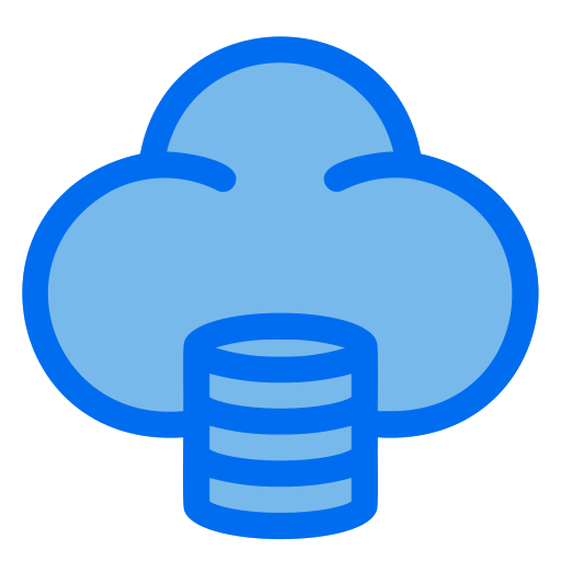 base de datos en la nube icono gratis