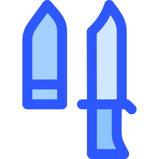 Icono De Cuchillo Generic Blue