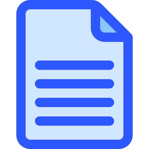 Paper Sheet Generic Blue Icon