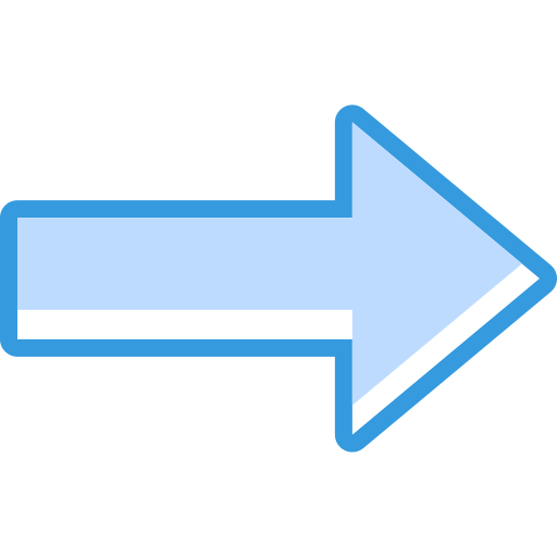 Right arrow Generic Blue icon