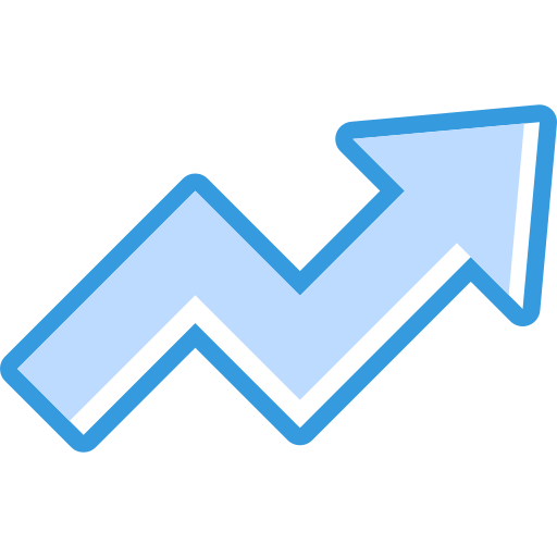 Growth Generic Blue icon