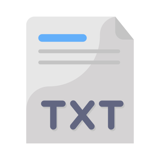 Txt file Generic Flat icon