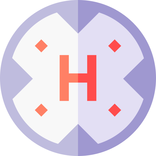 Helipad Basic Straight Flat icon