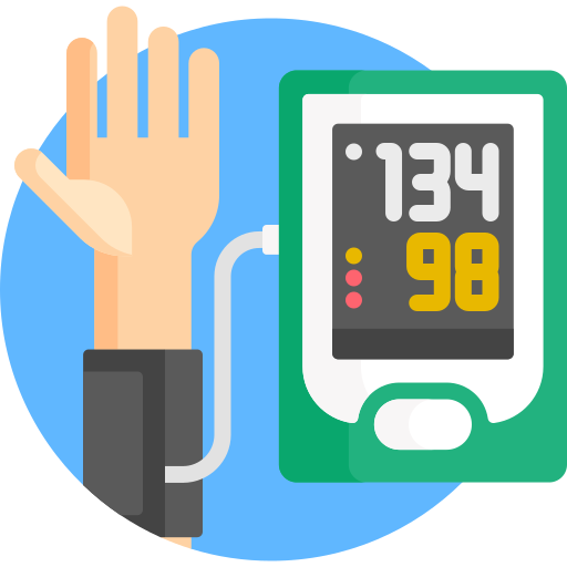 Blood pressure Detailed Flat Circular Flat icon