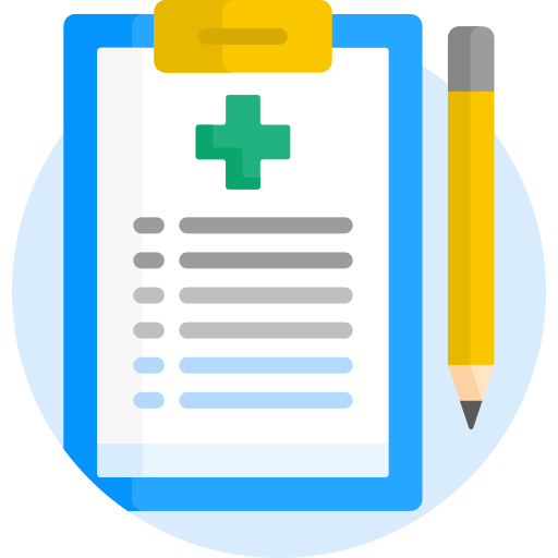 informe médico icono gratis