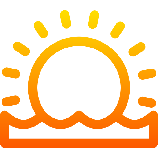 puesta de sol icono gratis