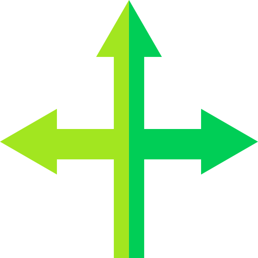 Directional Arrows Basic Straight Flat Icon