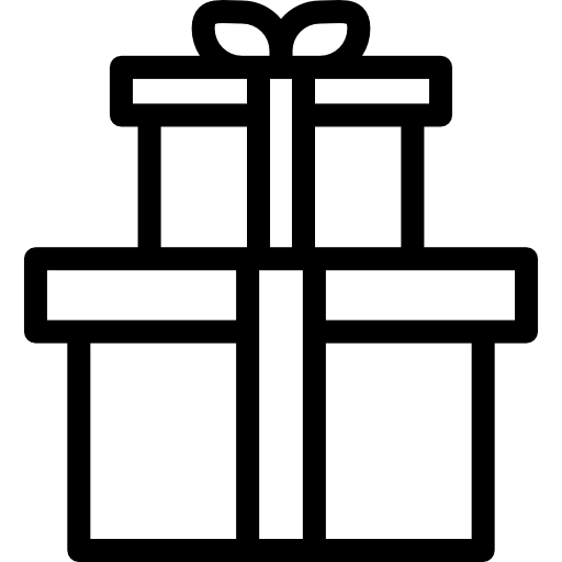 caja de regalo icono gratis