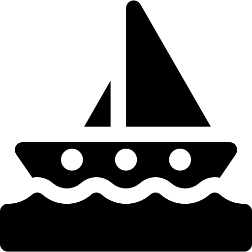 barco de vela icono gratis