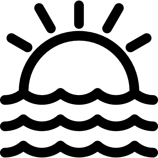 puesta de sol icono gratis