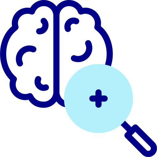 Brain Detailed Mixed Lineal color icon