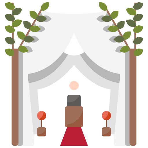 arco de boda icono gratis