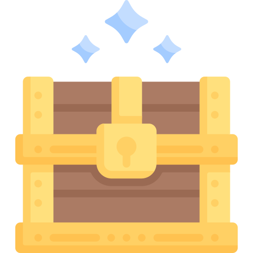 Treasure chest  free icon