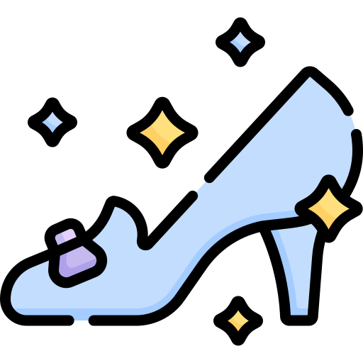 Free Vector  Cinderella glass shoe