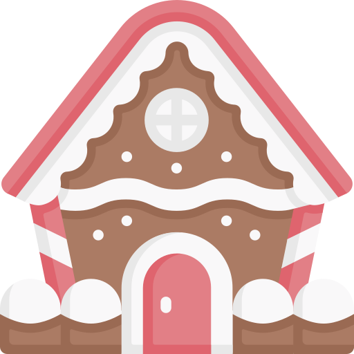 casa de jengibre icono gratis