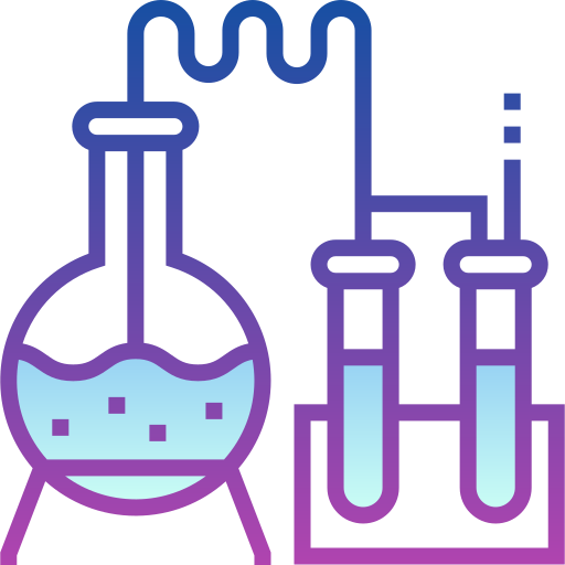 Chemistry Detailed bright Gradient icon