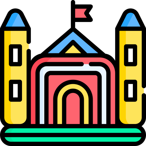 castillo inflable icono gratis