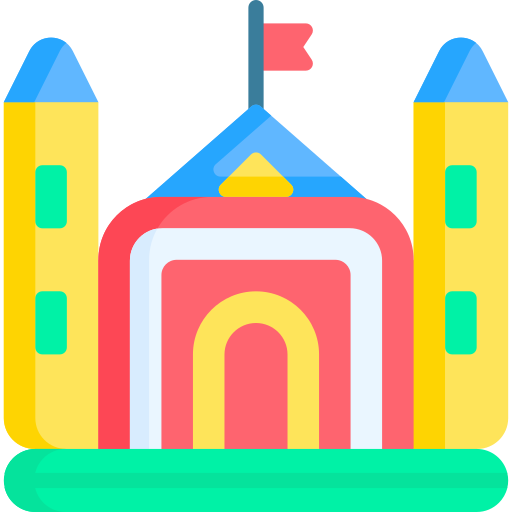 castillo inflable icono gratis