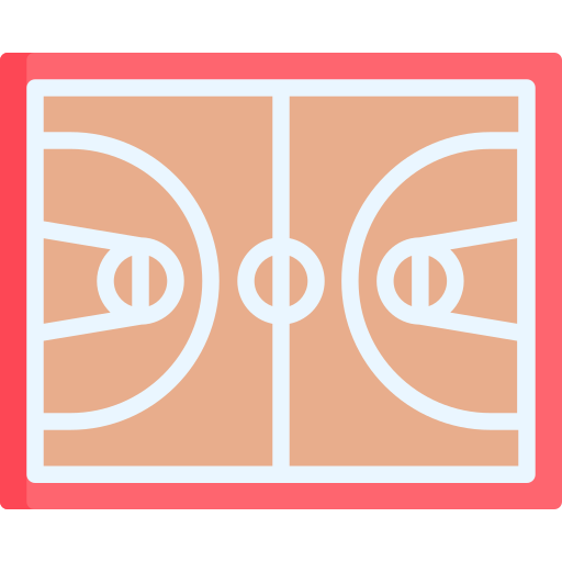 cancha de baloncesto icono gratis