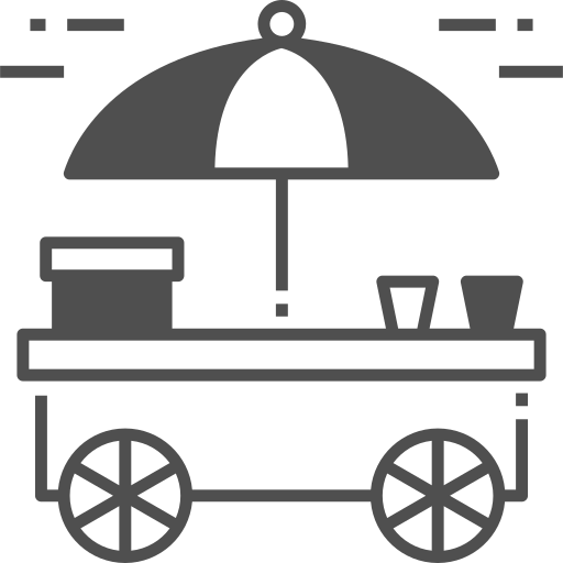 carrinho de comida grátis ícone carrinho de comida grátis ícone