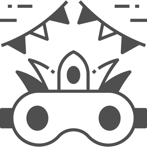 máscara de ojos icono gratis