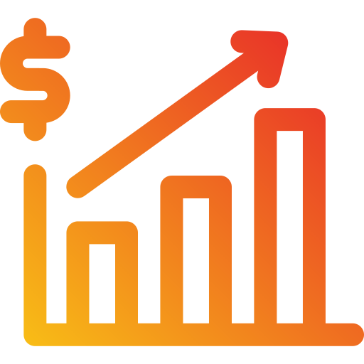 gráfico de crecimiento icono gratis