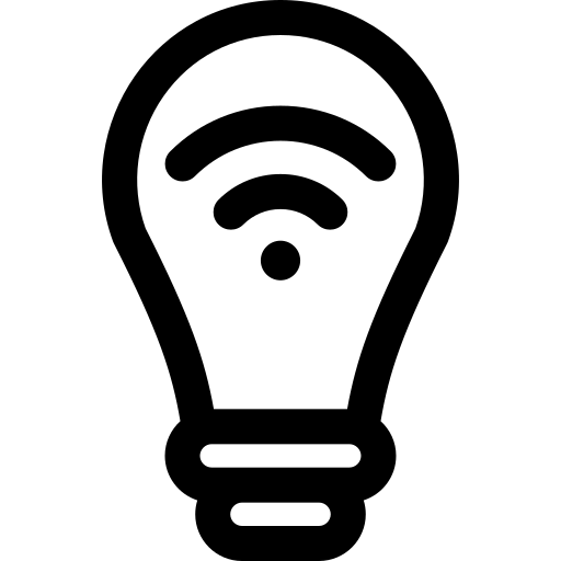 Smart bulb free icon