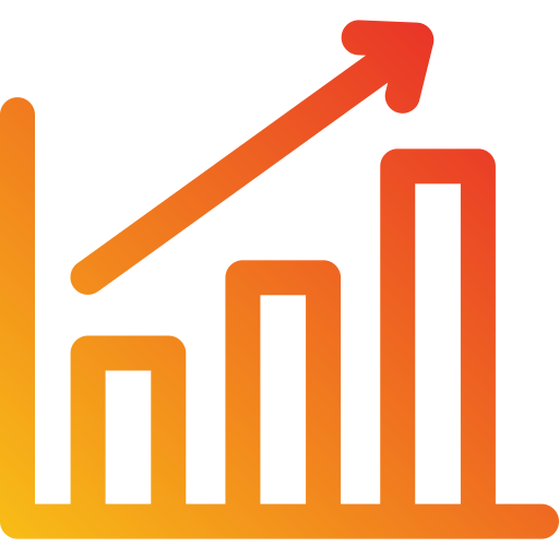 gráfico de crecimiento icono gratis