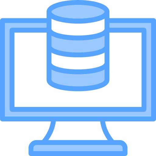 Database management Generic Blue icon