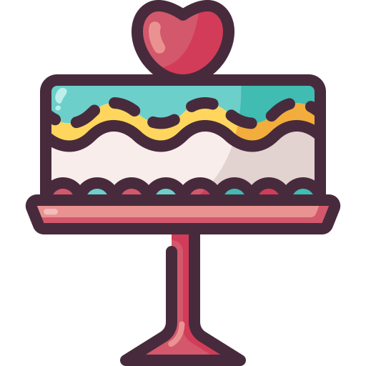 birthday cake slice icon