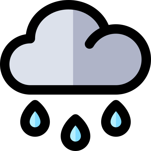 Raindrop Generic Outline Color icon