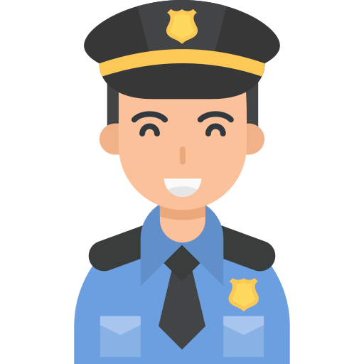 policía icono gratis