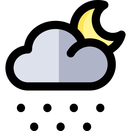 Snowing Generic Outline Color icon