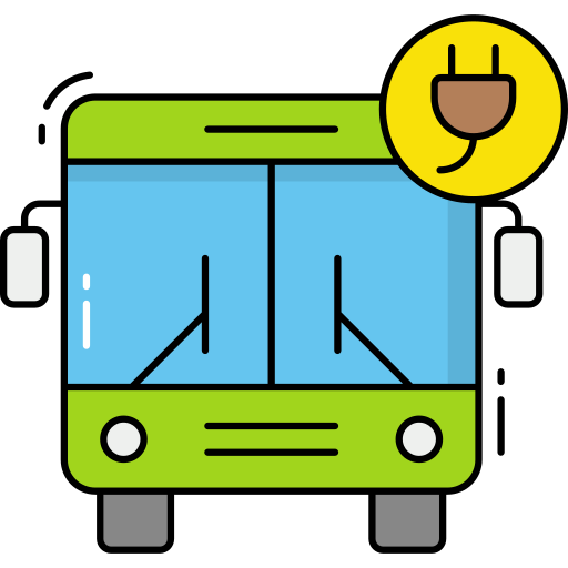 bus electrico icono gratis