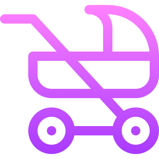 carrito de bebé icono gratis