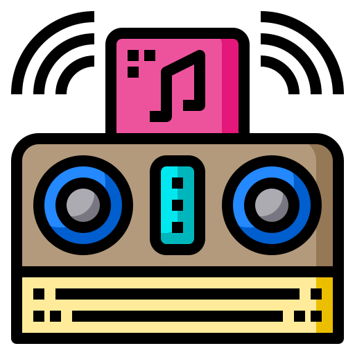 caja de música icono gratis