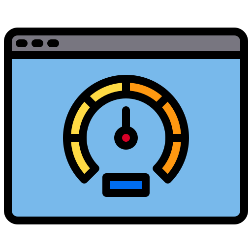 prueba de velocidad icono gratis