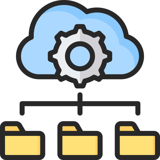 almacenamiento en la nube icono gratis