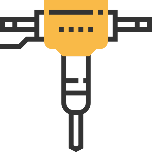 martillo hidráulico icono gratis