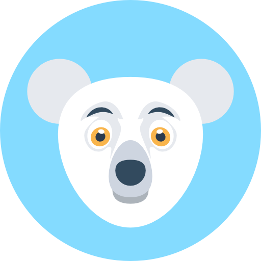 oso polar icono gratis