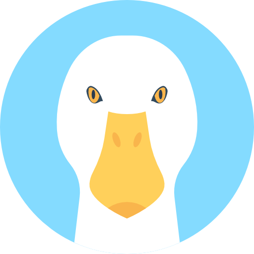 Duck Flat Color Circular icon