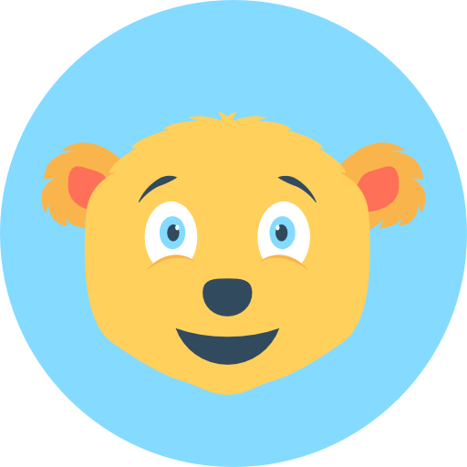 Bear Flat Color Circular Icon