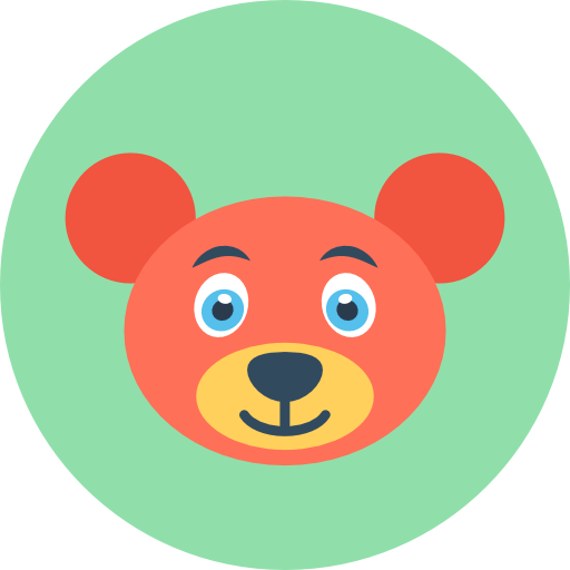 Bear Flat Color Circular icon