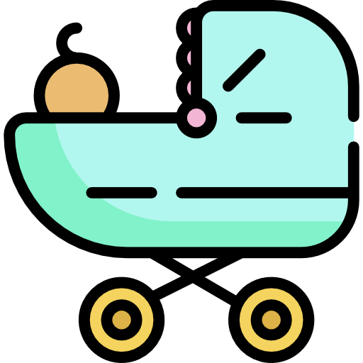 poussette de bébé Icône gratuit poussette de bébé Icône gratuit